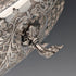 1911 年英國古董穿孔耳環純銀帶腳水果碗 436 克 Goldsmiths&Silversmiths